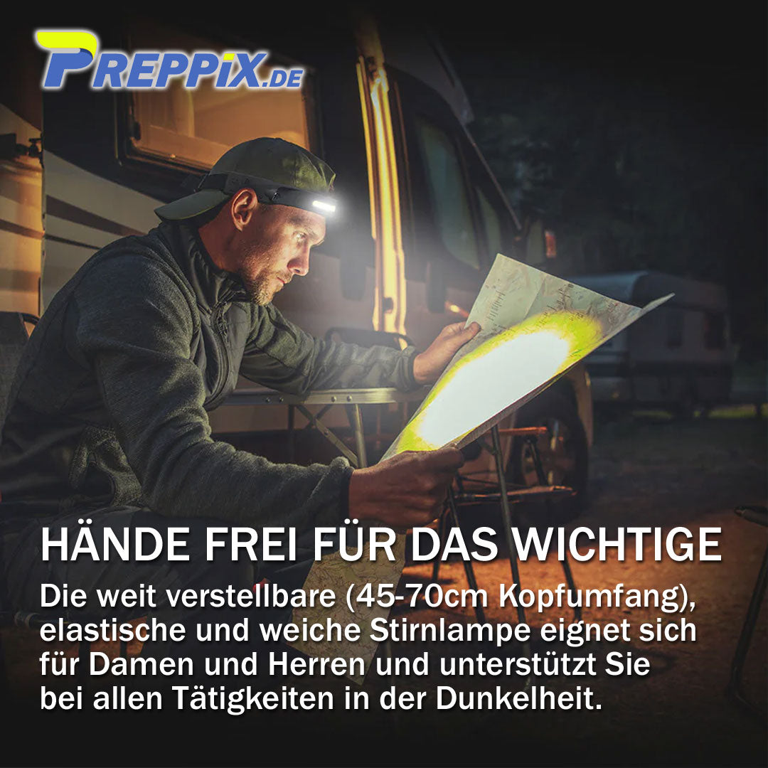 Preppix DOPPELKOPF (LED-Stirnlampe)