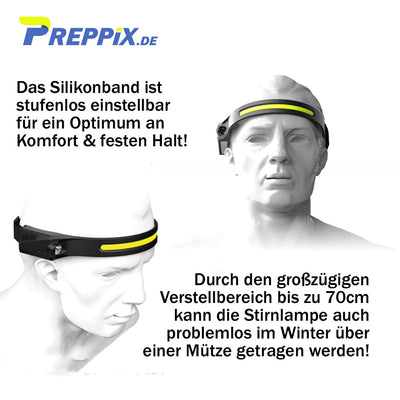 Preppix DOPPELKOPF (LED-Stirnlampe)