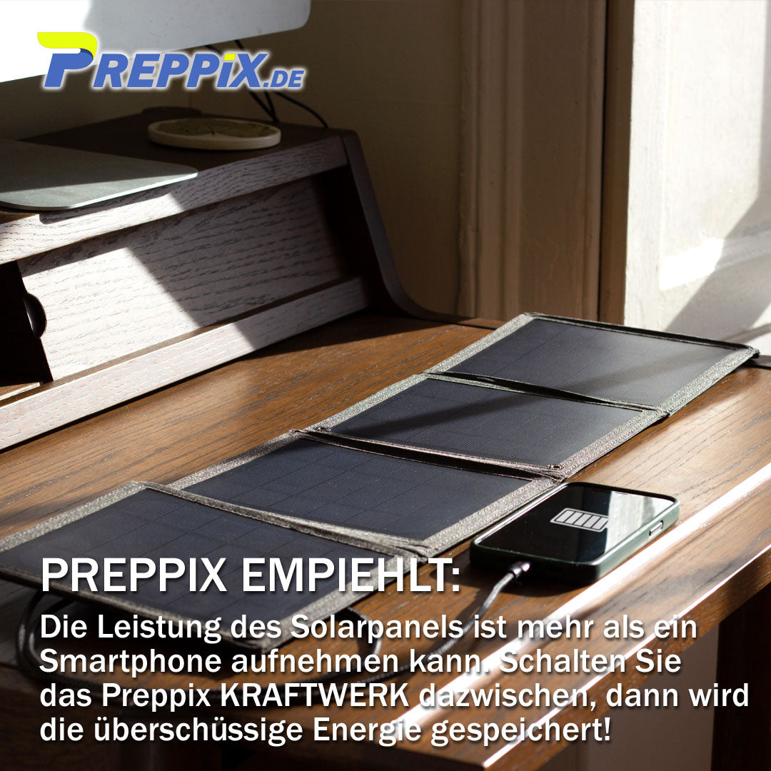 Preppix SONNENKÖNIG (Faltbares Solarpanel)